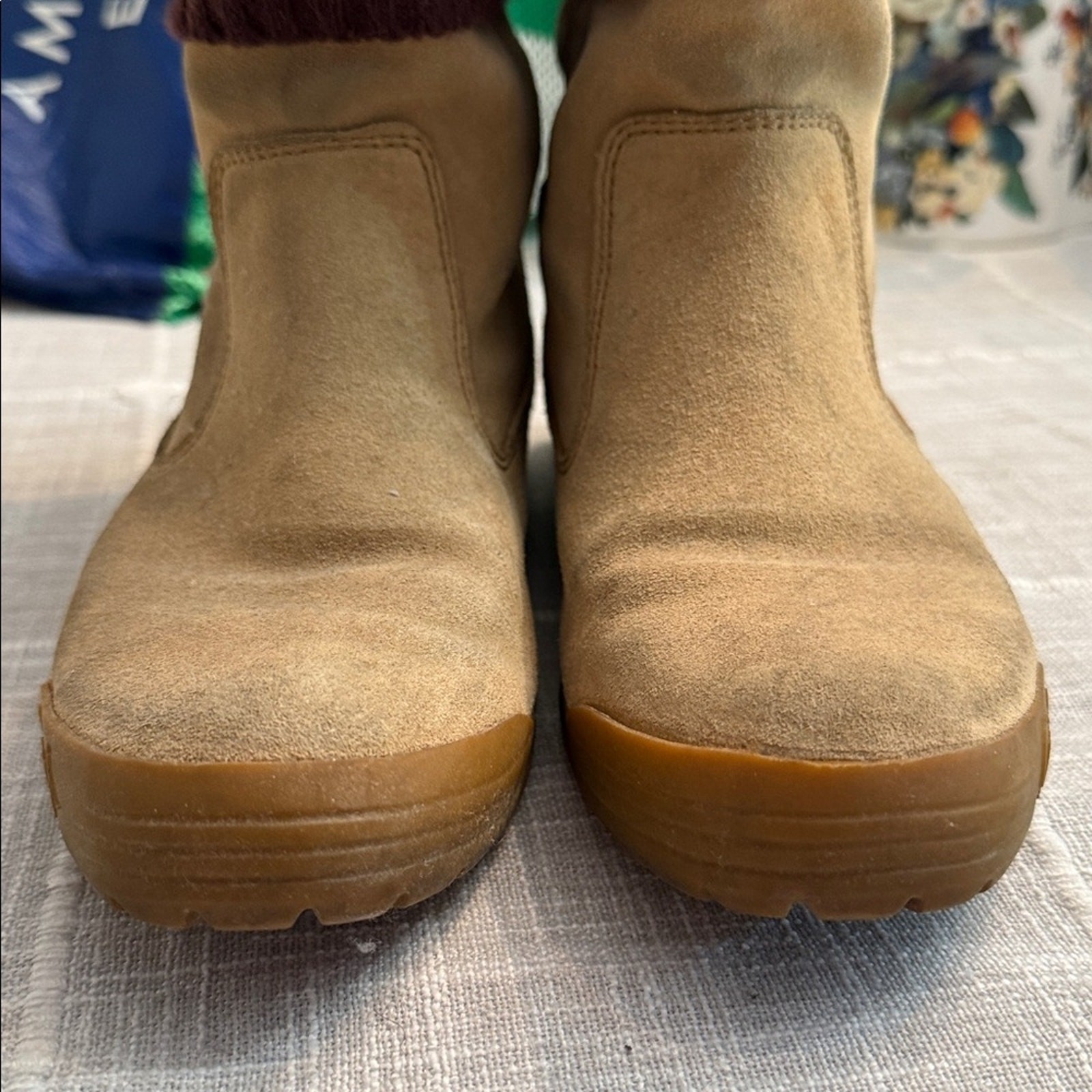 Coach vintage Beige Low (1-1.9 in) Heel Height Boots – size 6