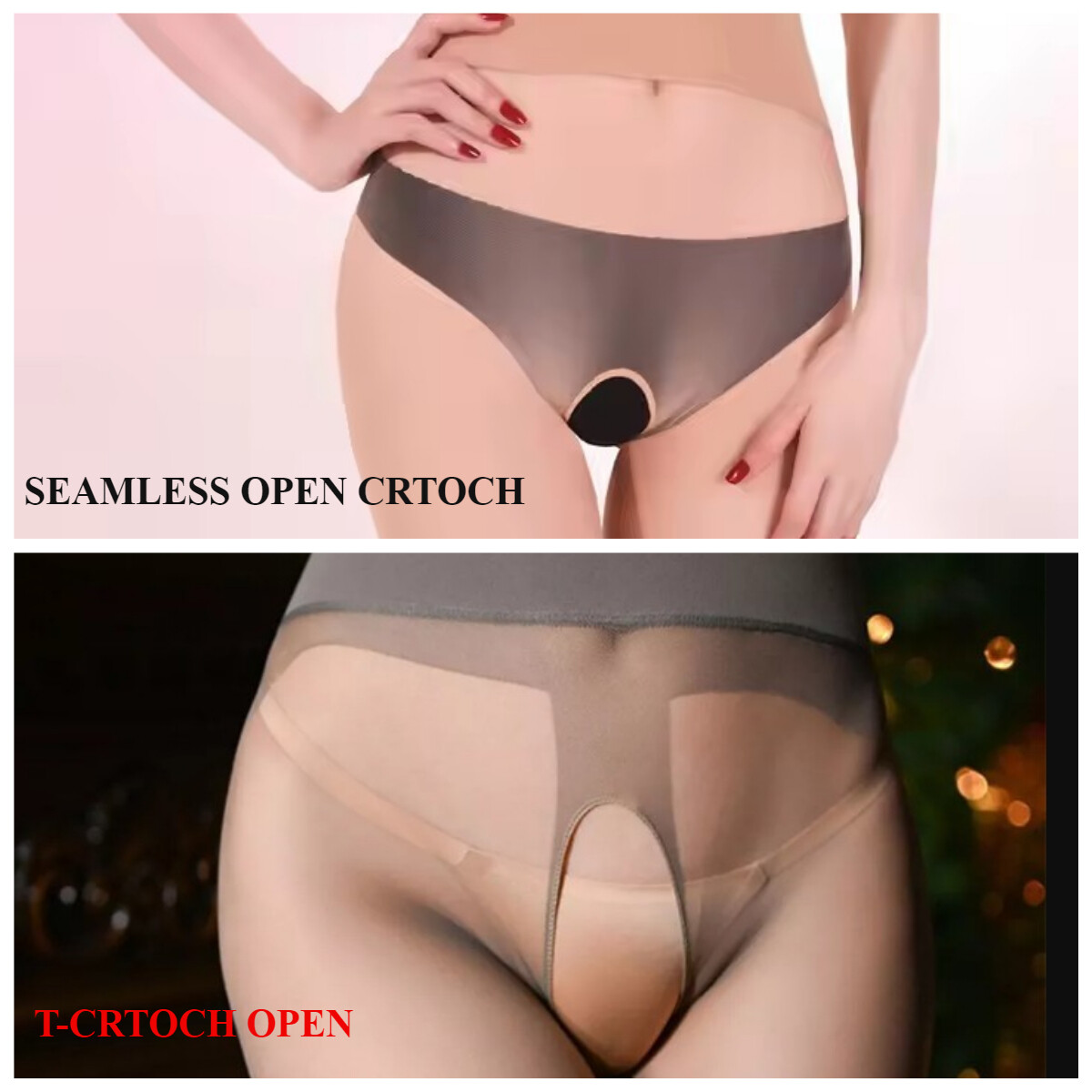 High Waisted Ultra Sheer Crotchelss Pantyhose Silky Smooth Stockings Tights