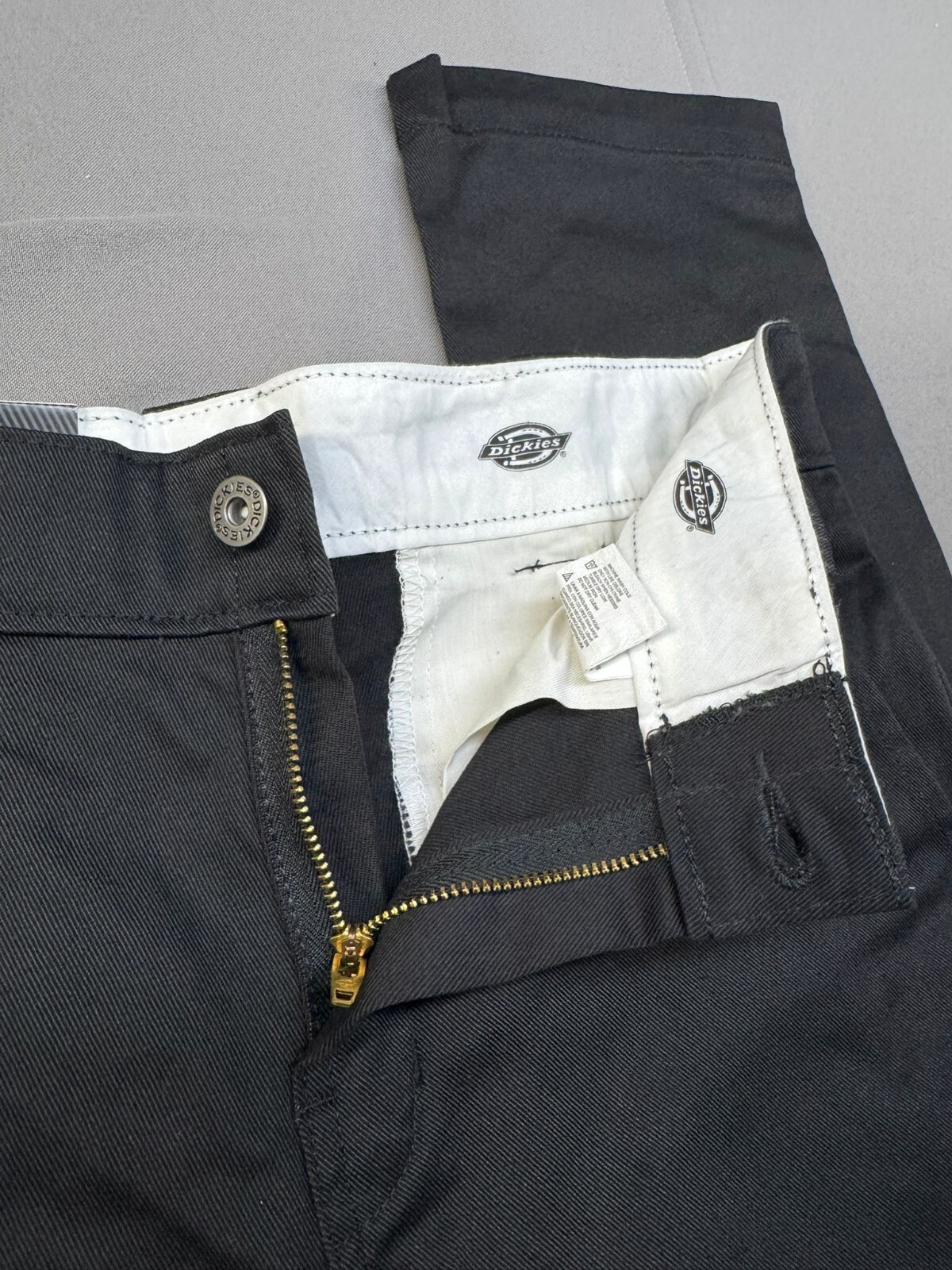 Dickies Men’s Slim Skinny Fit Twill Work Pant, Black