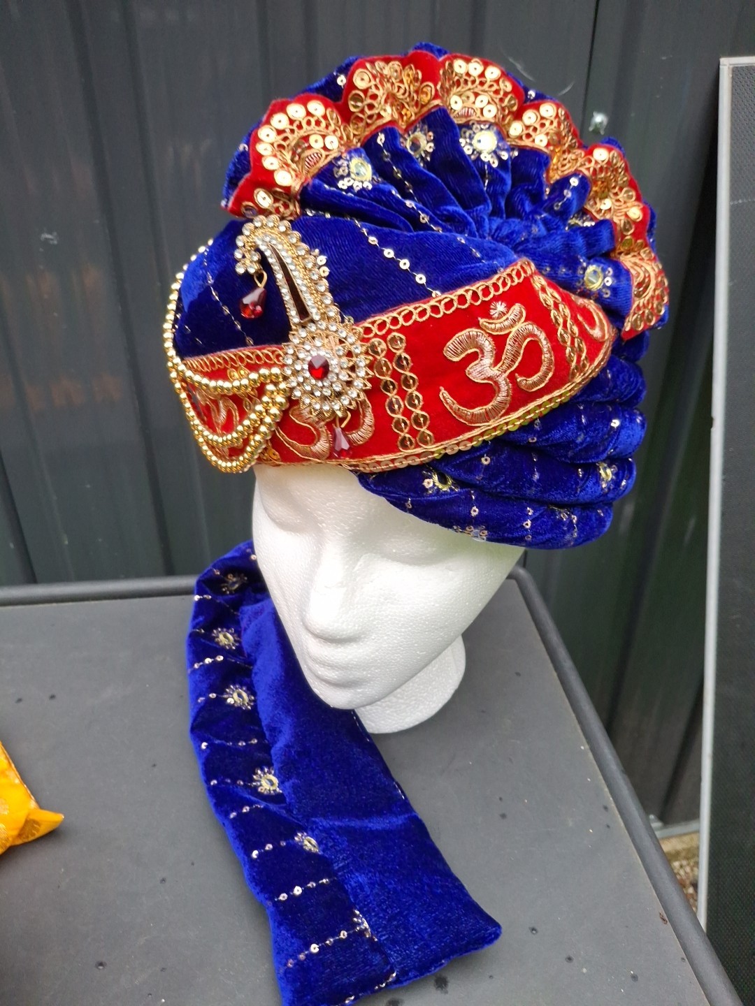 Indian Turban Dulha Safa Pagri Men Groom Wedding Maharajeh Baraati Bollywood Hat