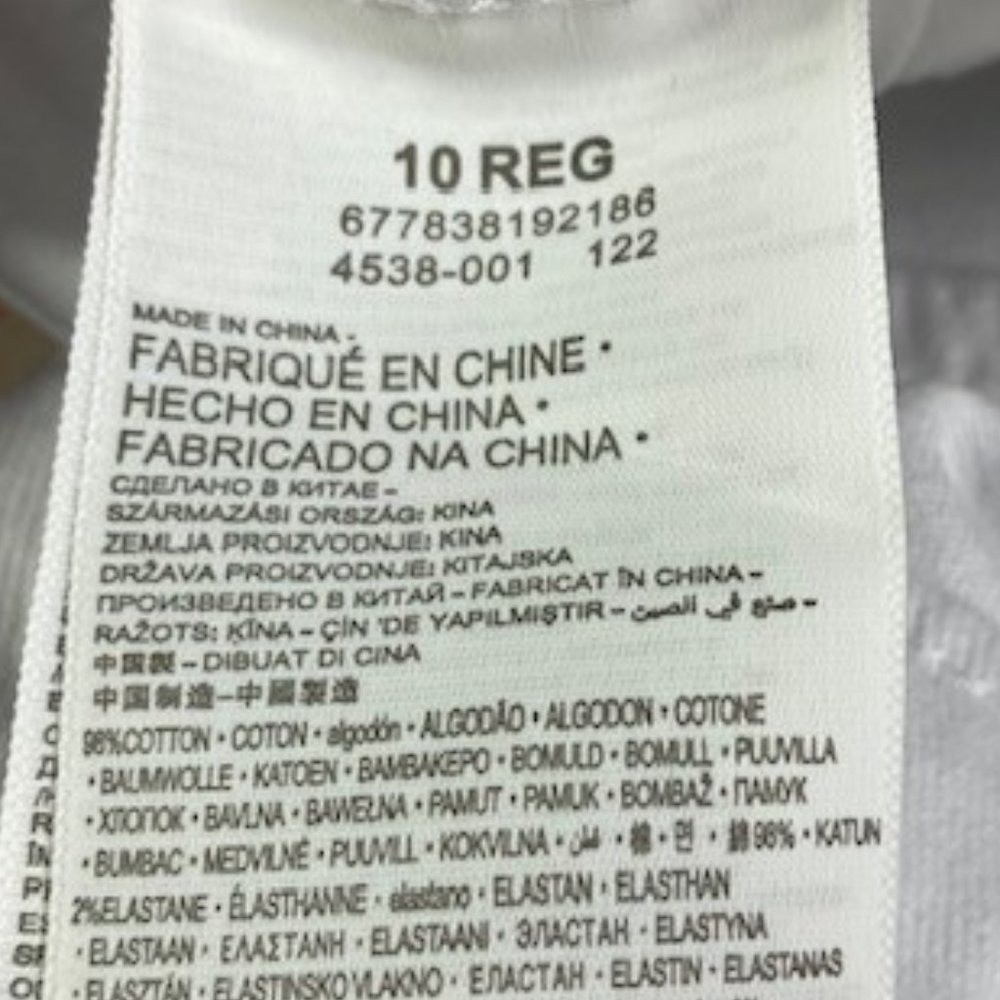NWT Girl’s Levi’s White Relaxed Fit Stretch Shortalls, size 10 Reg