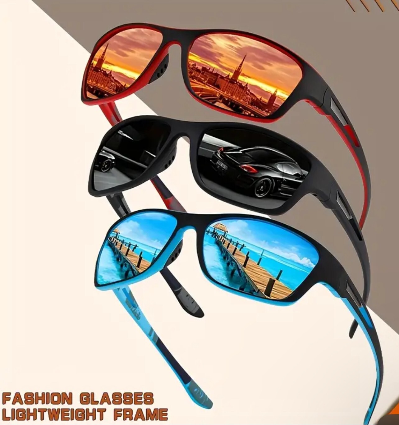Polarized Sunglasses Men Outdoor Sports Driving Fishing Trendy Shades Running