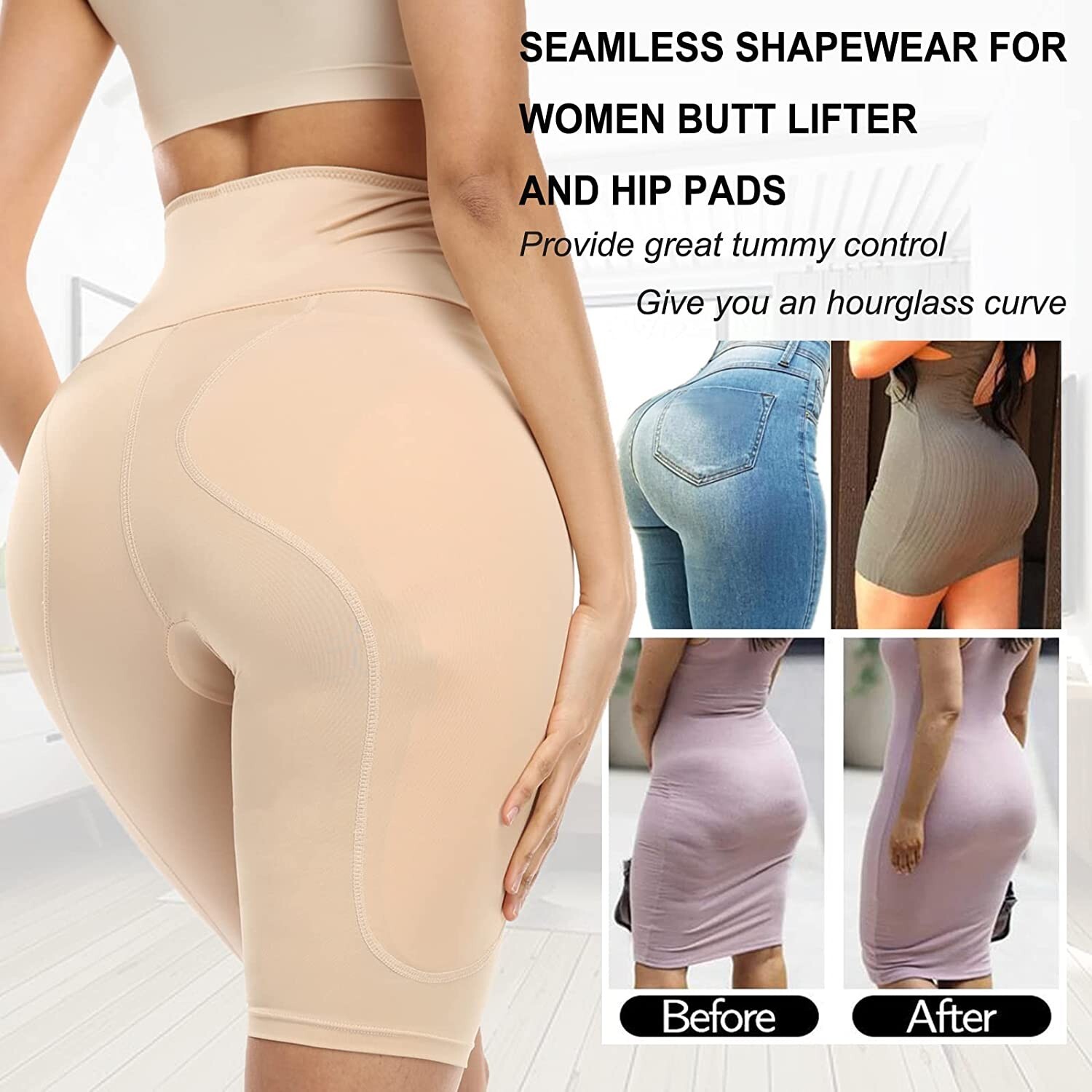 Crossdresser Hip Enhancer Padded Underwear With A Little Fake Ass Shorts Shaper