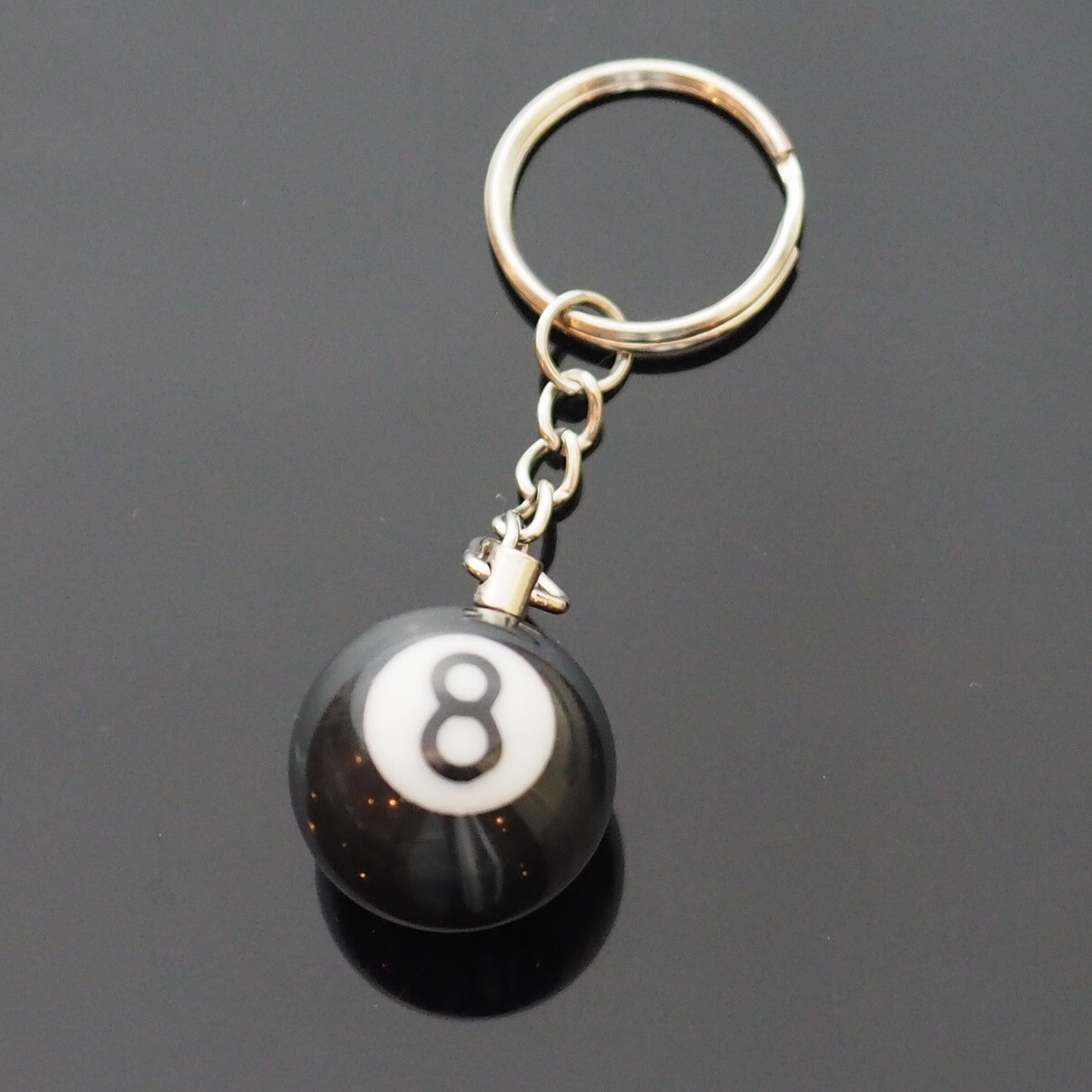 Pool 8 Ball Billiards Charm Keychain Pendant Cool Player Gift