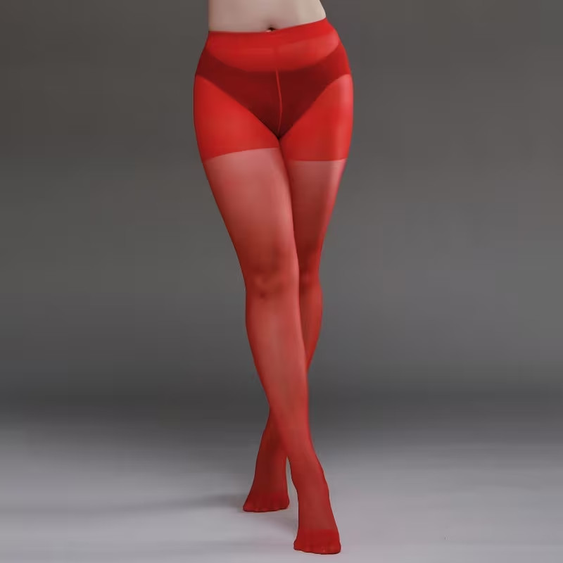 Red Sheer Tights