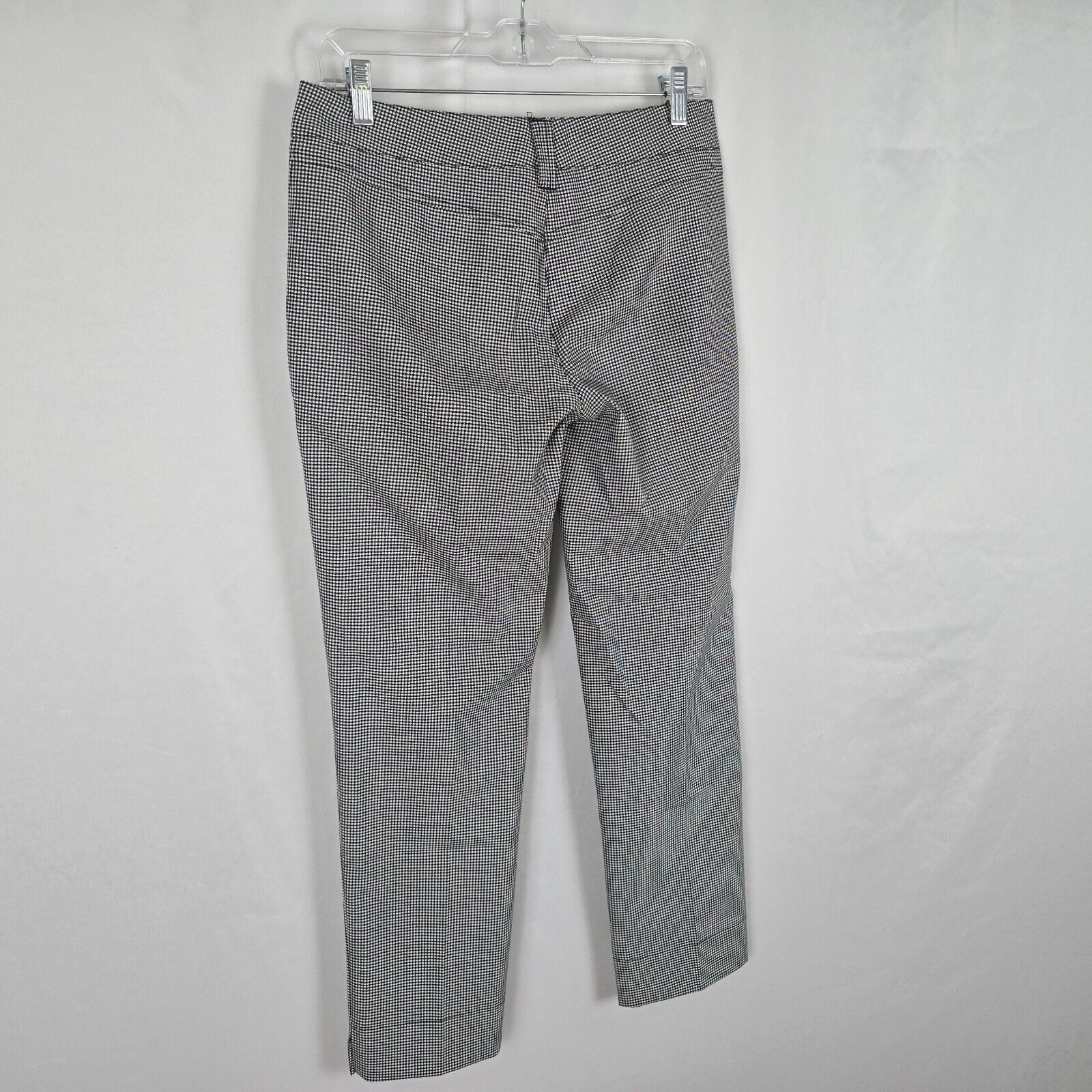 Roccobarocco Ankle Pants Women’s 6 Black White Checkered Dress Slacks