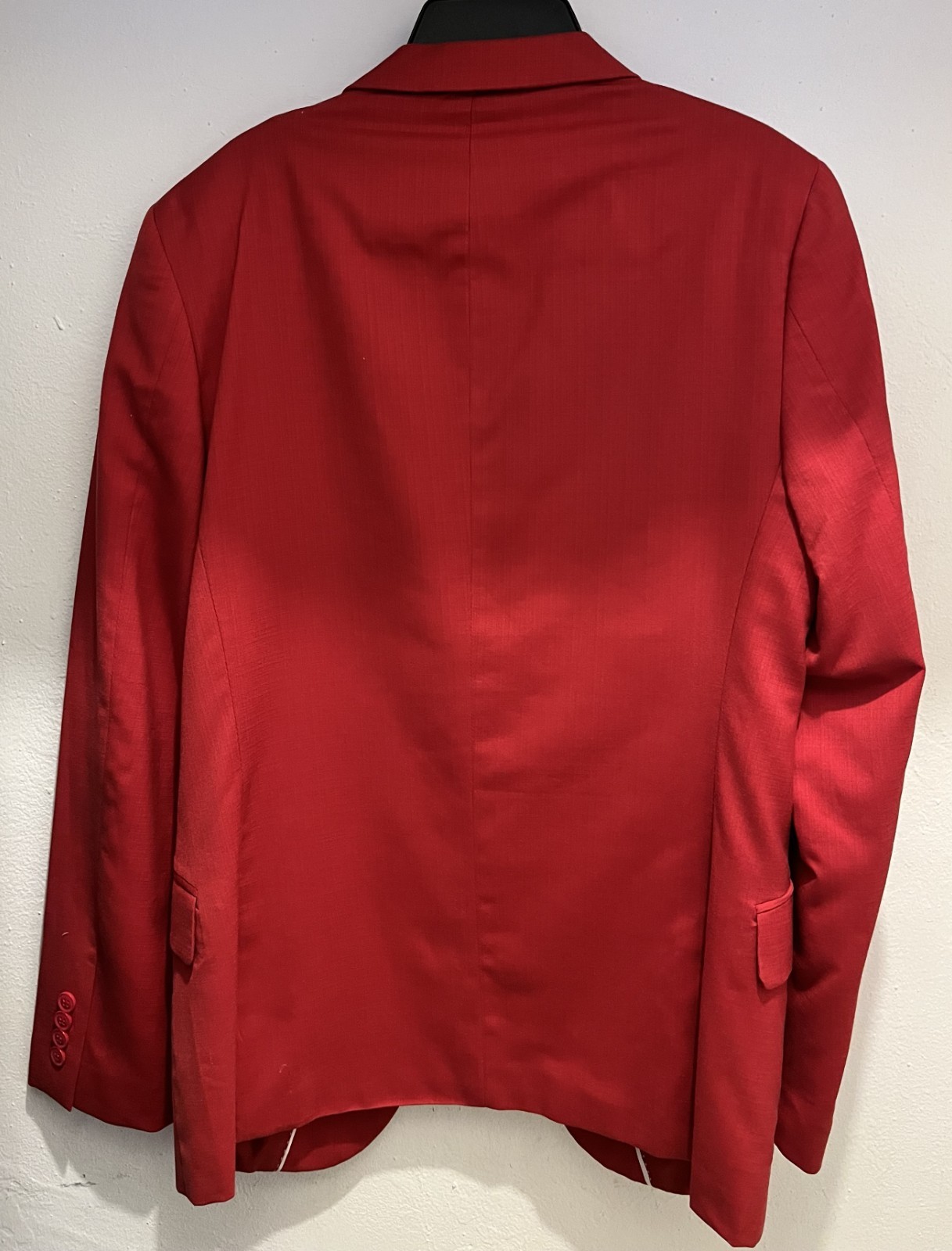 Lineage Men’s Red Suit Jacket & Pants Set 38×32 Performance Stretch Polyester