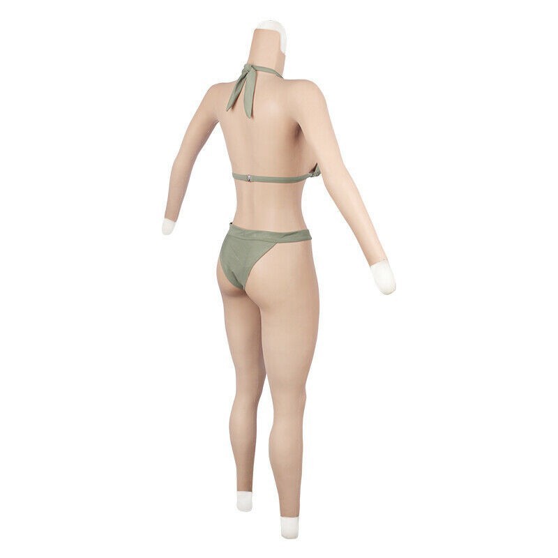 C-E Cup Silicone BodySuit Breast Forms Fake Vagina Hip Shaping Female Body Suit