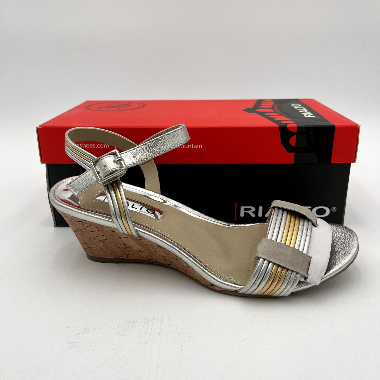 Women’s RIALTO Cadis Open Toe Casual Platform Sandals MultiColor, Sz 7, MSRP $30