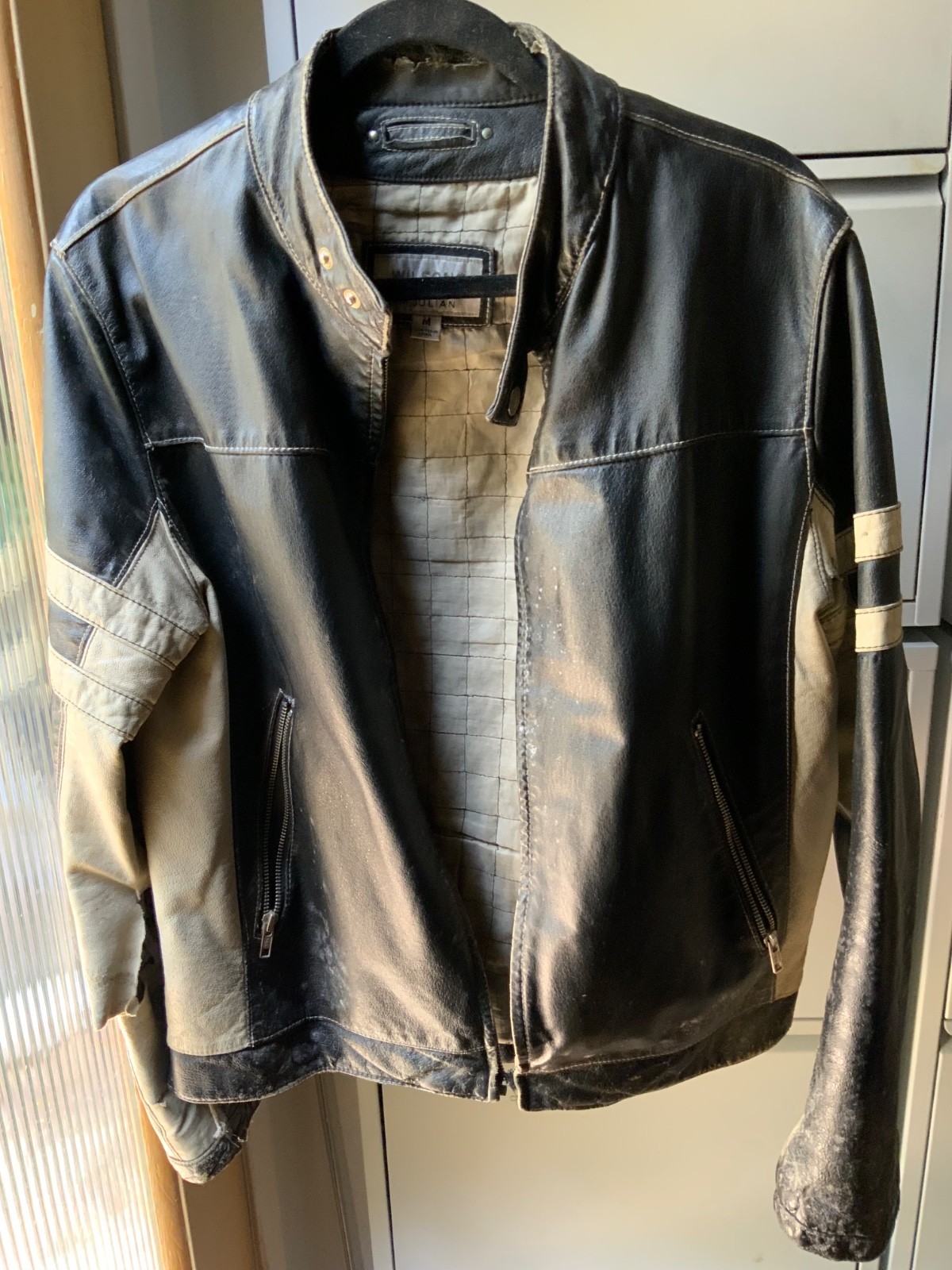 vintage motorcycle jacket leather