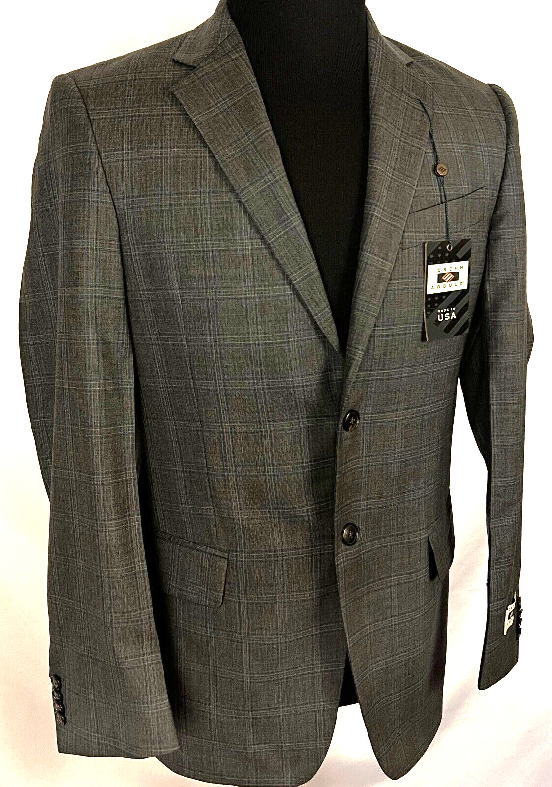Nwt Joseph Abboud Men’s Size 36 R Quality Wear Suit Blazer Jacket Made in USA