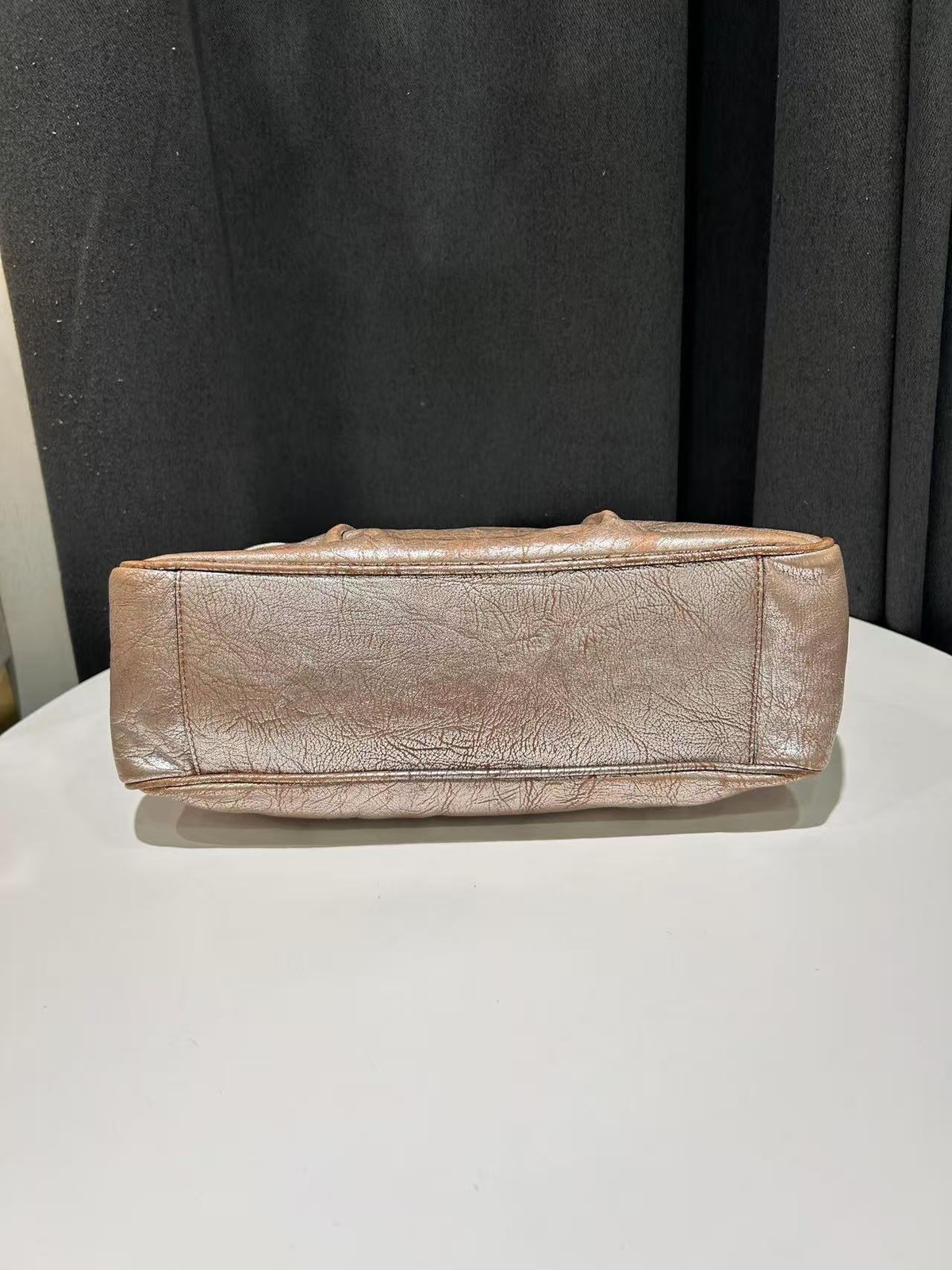 Celine Handbag Doctor Kelly Vintage Gold Leather France