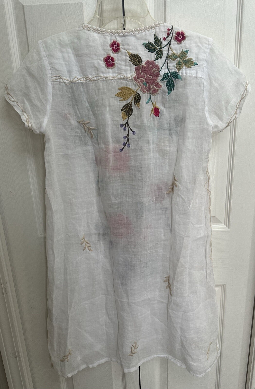 $250 Johnny Was SZ XS Adele Drape Tunic Swing Dress NO SLIP ~ Otherwise PRISTINE