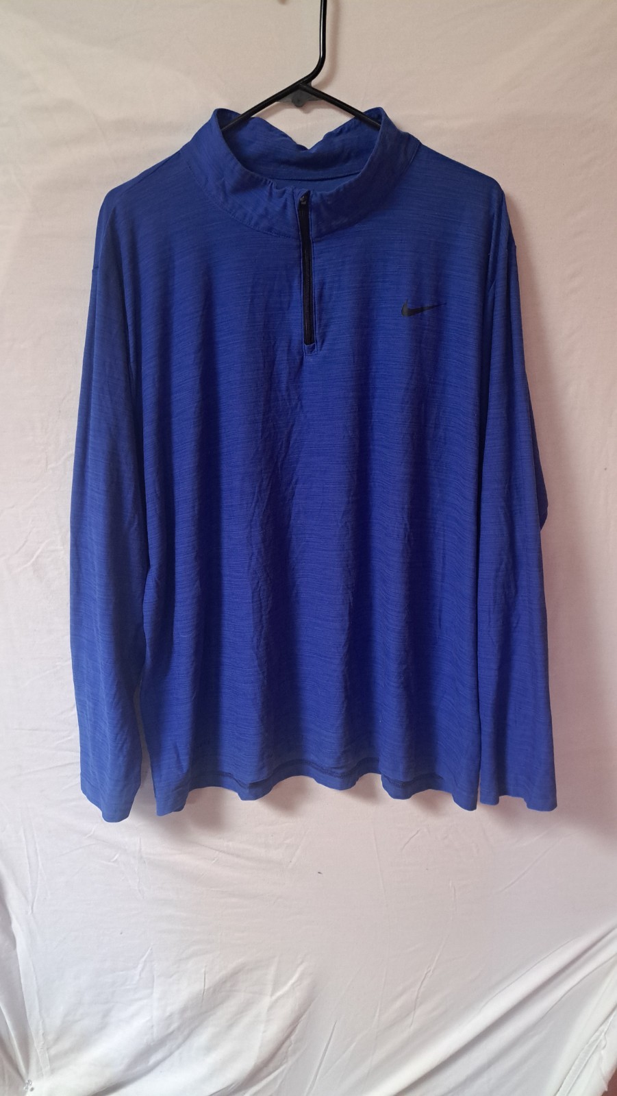 Nike Swoosh Long Sleeve Dry Fit Lightweight Shirt Blue XXL *See description