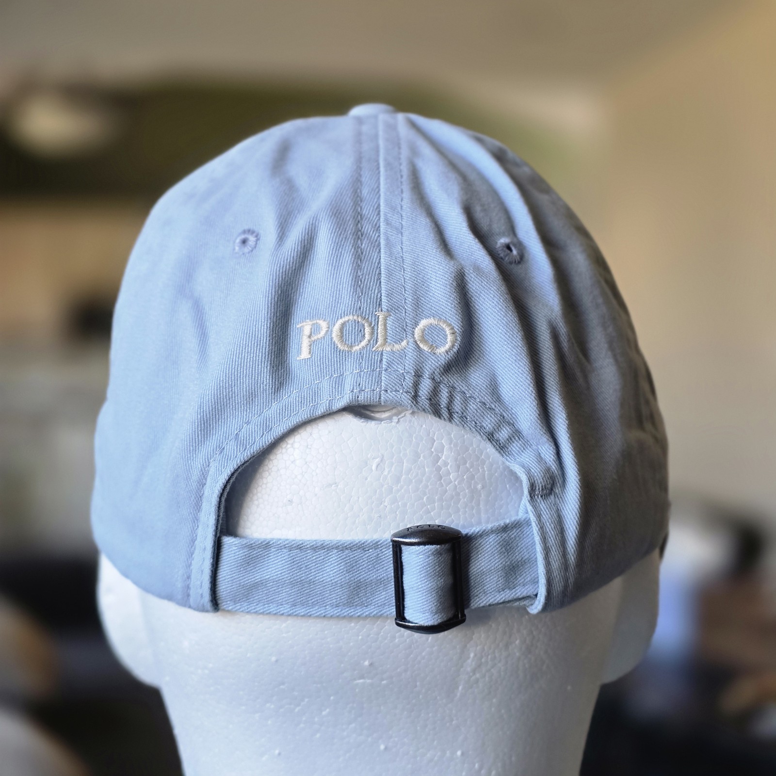 Polo Ralph Lauren Men’s One Size Cotton Chino Adjustable Ball Cap Office Blue