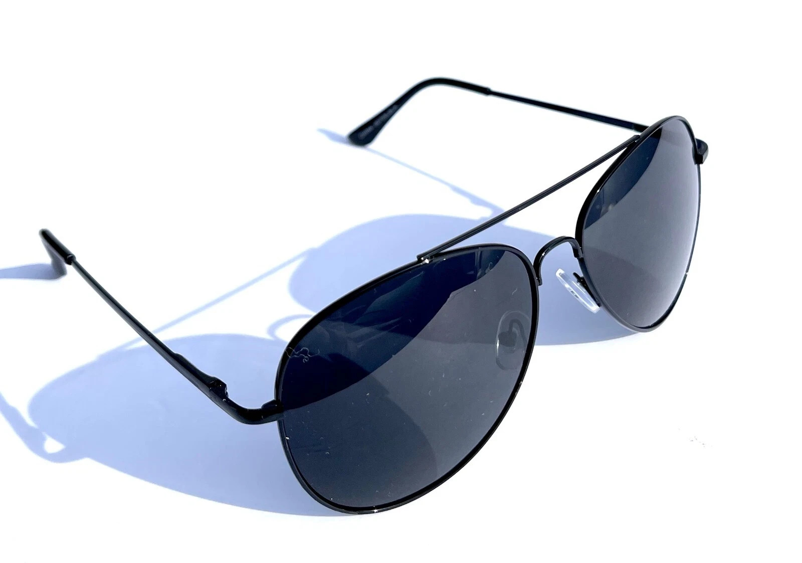 Spring Hinge Pilot Sunglasses Men Women Black Spring Hinge 100% UV 400 4 Pack