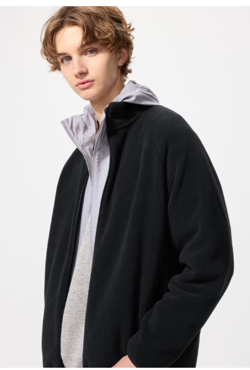UNIQLO Fleece Full-Zip Jacket S-4XL 8 Colors Fluffy Machine-Washable Men 469955