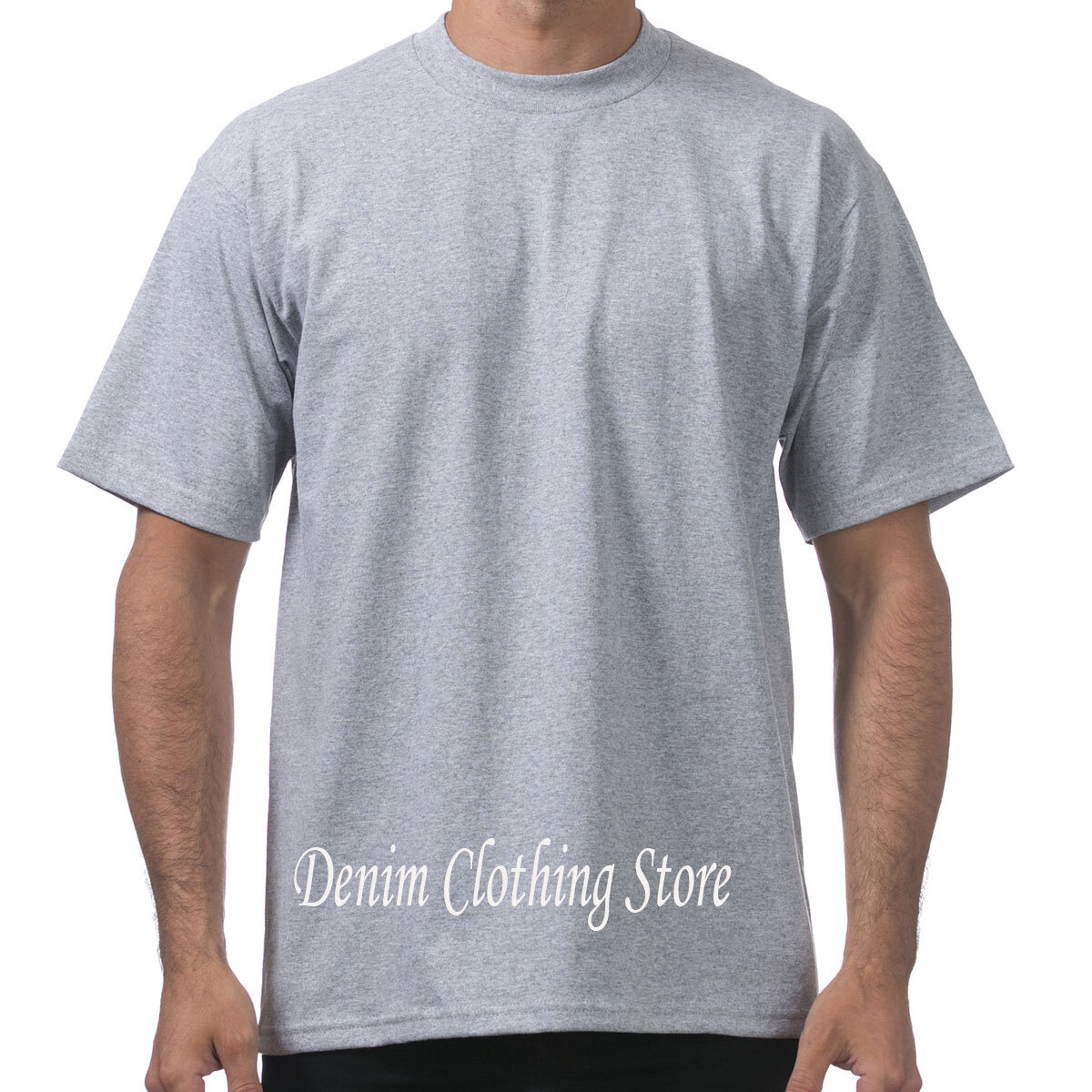 1 NEW PRO CLUB MEN’S BLANK HEAVY WEIGHT CREW NECK SHORT SLEEVE T-SHIRT S – 10XL