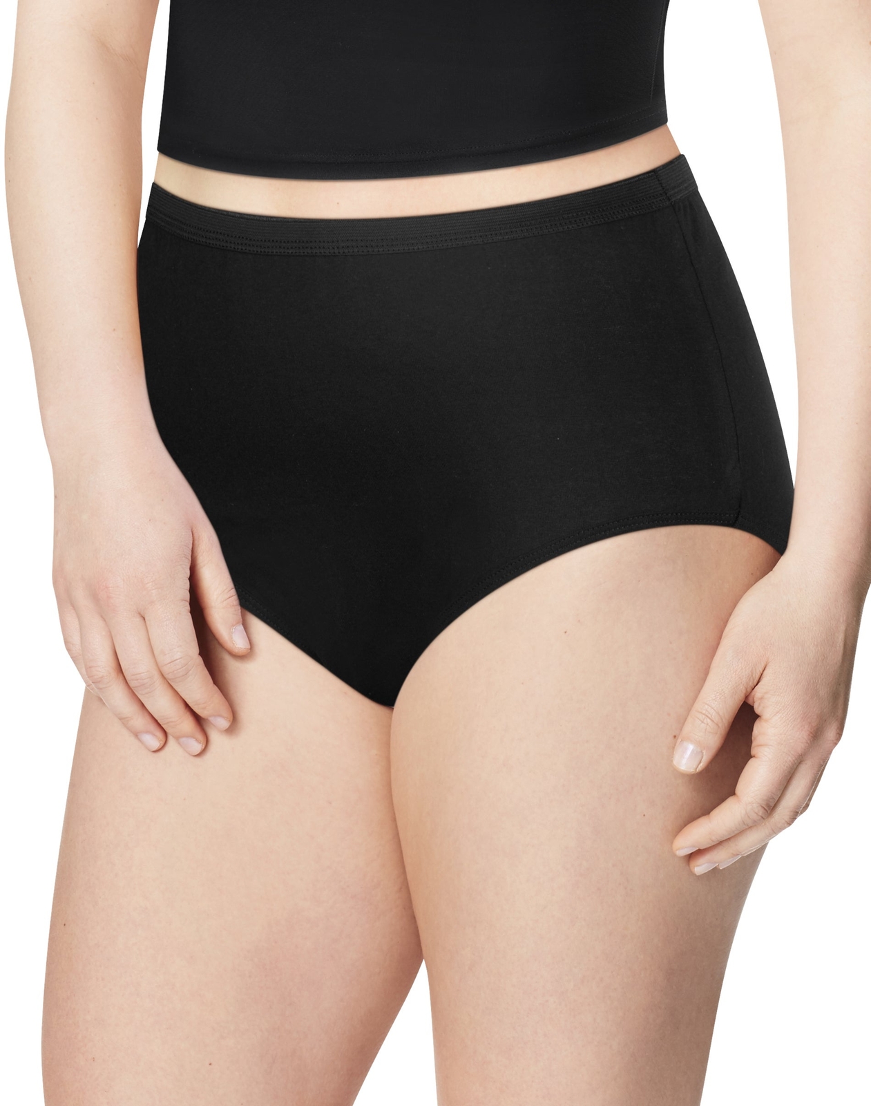 Just My Size Briefs 10-Pack Underwear JMS Cotton Tagless Assorted Colors sz 9-13