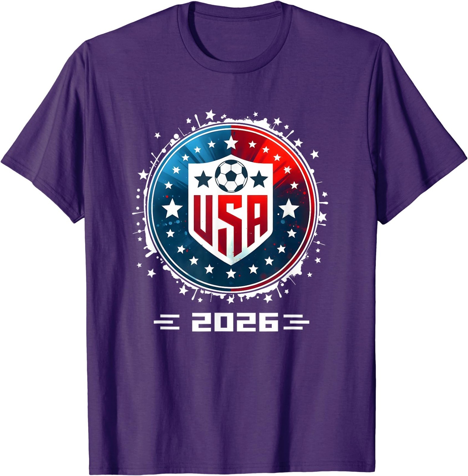 USA Soccer Player Men Soccer T-Shirt Football Fan Tee Patriotic Sports Gift