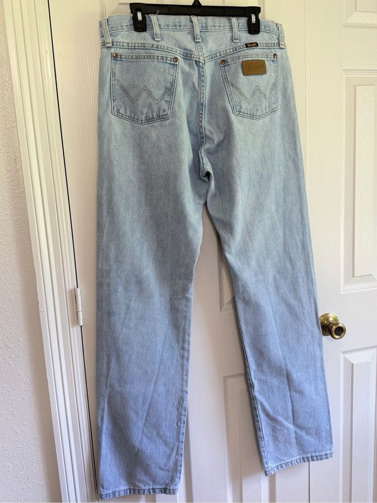 Wrangler 1013MWZGH Jeans Mens 34×36 Light Wash Regular Fit Western Cowboy Denim