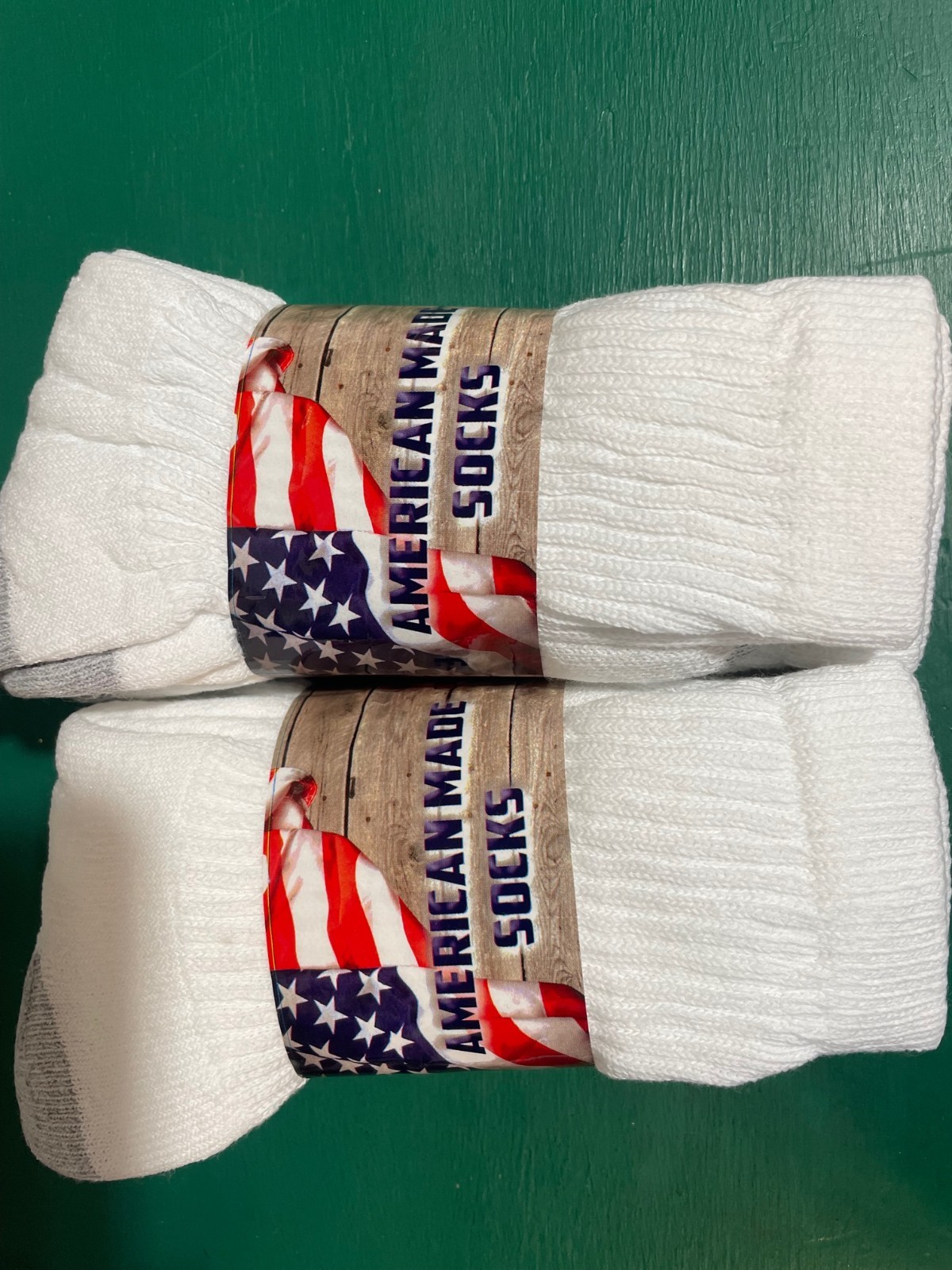 American Made Durable and Comfortable Adult Crew Socks 9-11