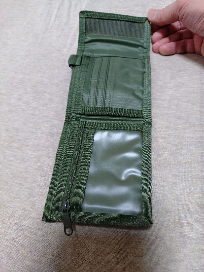 Porter Capsule Wallet Green Used 12cm x 10.5cm Compact Mens Wallet