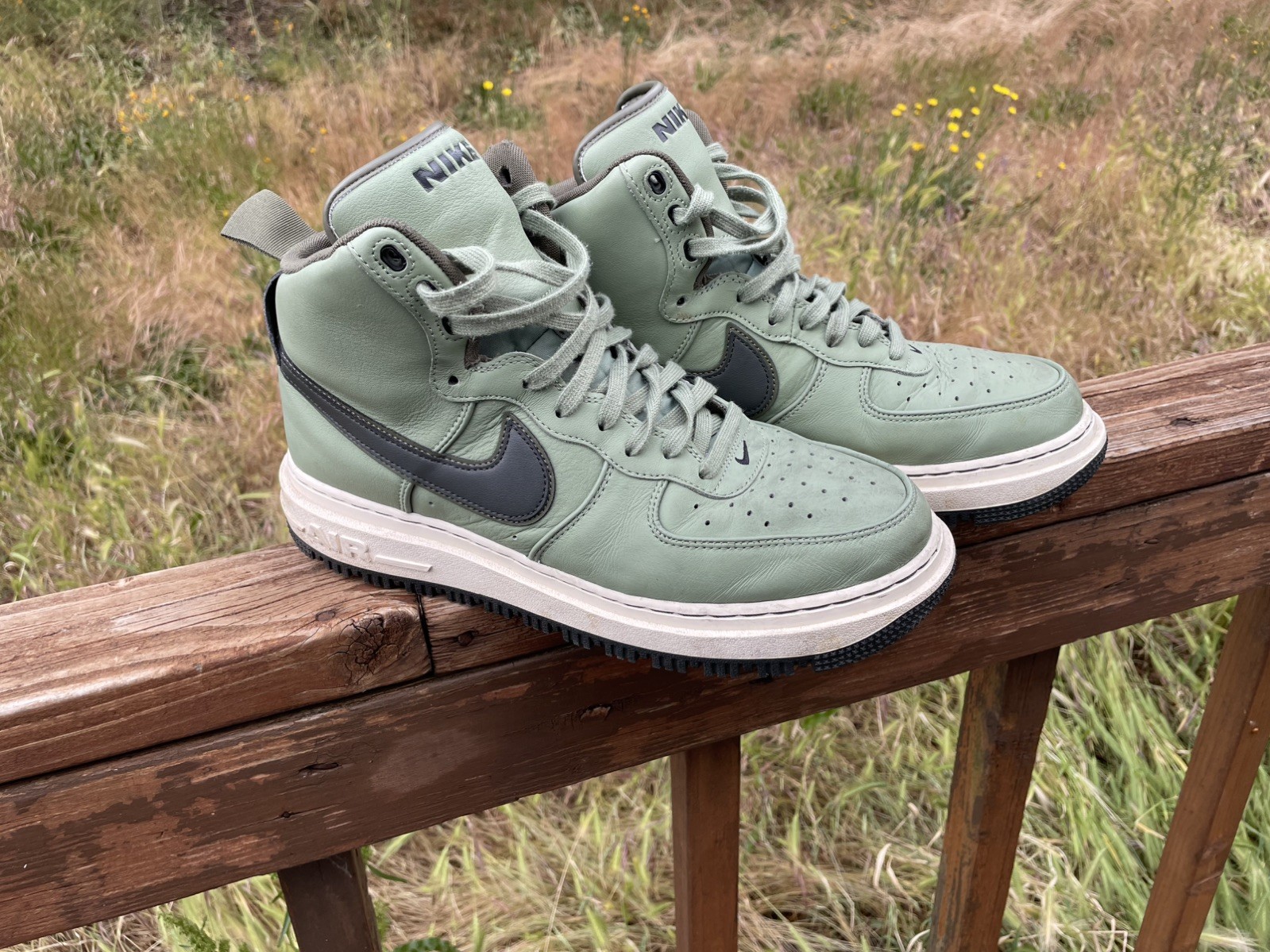 Nike Air Force 1 High Boot Oil Green Sequoia Olive Men’s Size 11 Used No Box
