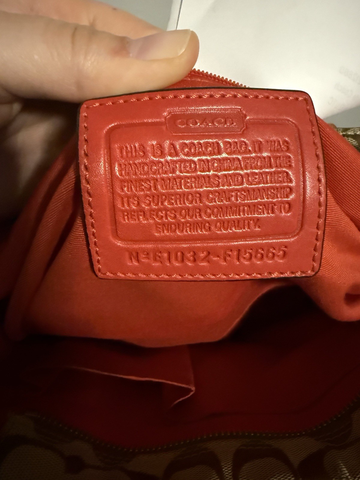 Y2K Coach Hampton Signature Shoulder Satchel Top Handle Bag f15665
