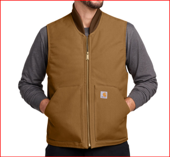 New CT106676 Carhartt® Duck Vest in Package Brown XXL