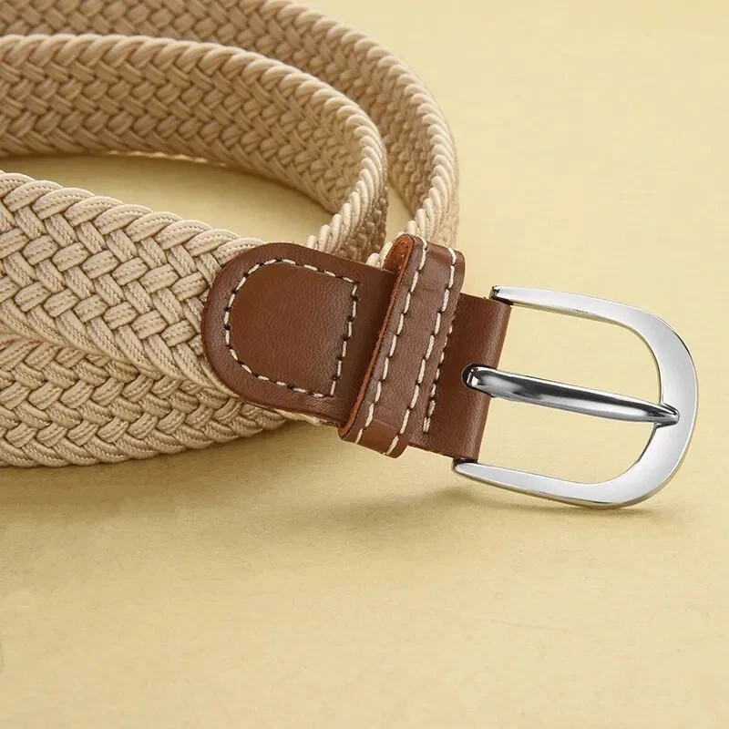Elastic Fabric Braided Belt,Enduring Stretch Woven Belt for Unisex Men/Women/Jun