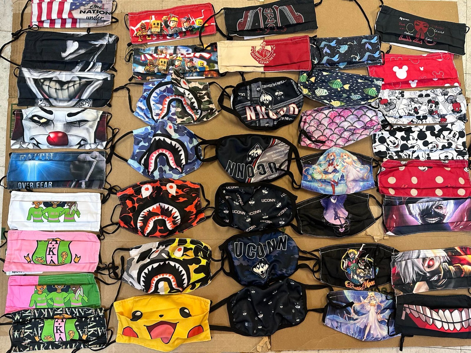 10 pack Cloth Face Mask Cover $5 Unisex Reuseable Washable cloth mixed = $0.5/pc