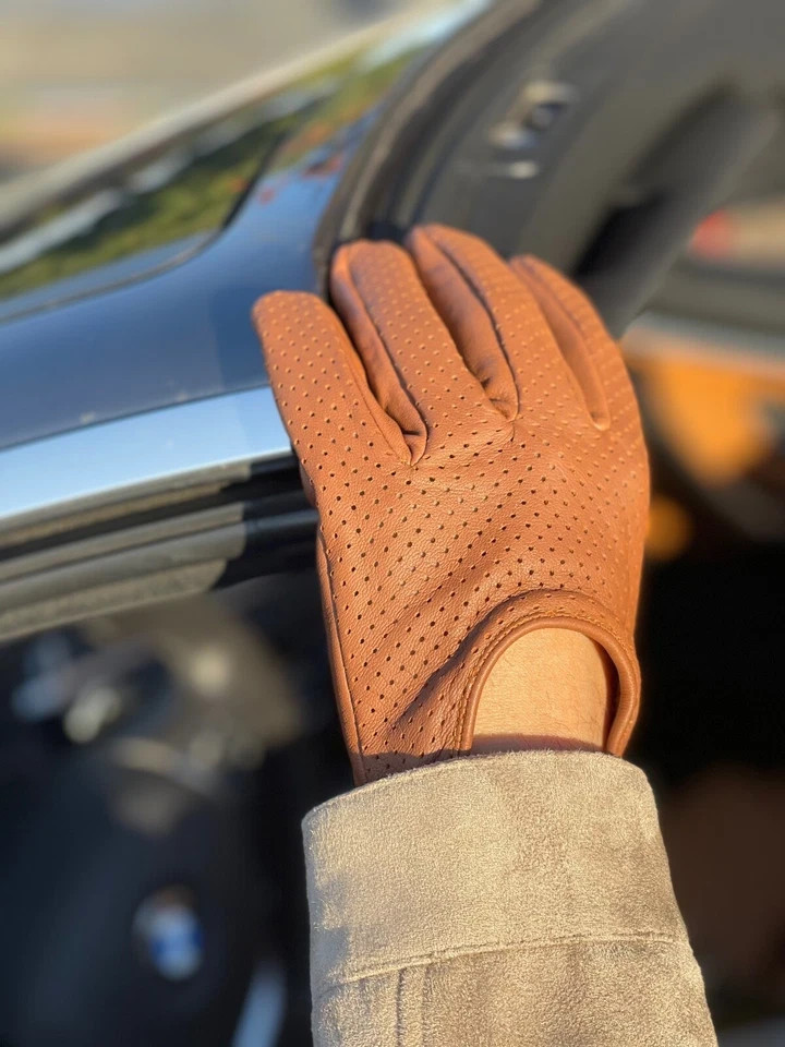MEN’S GENUINE TOP QUALITY LEATHER DRIVING GLOVES SWIFT WEARS