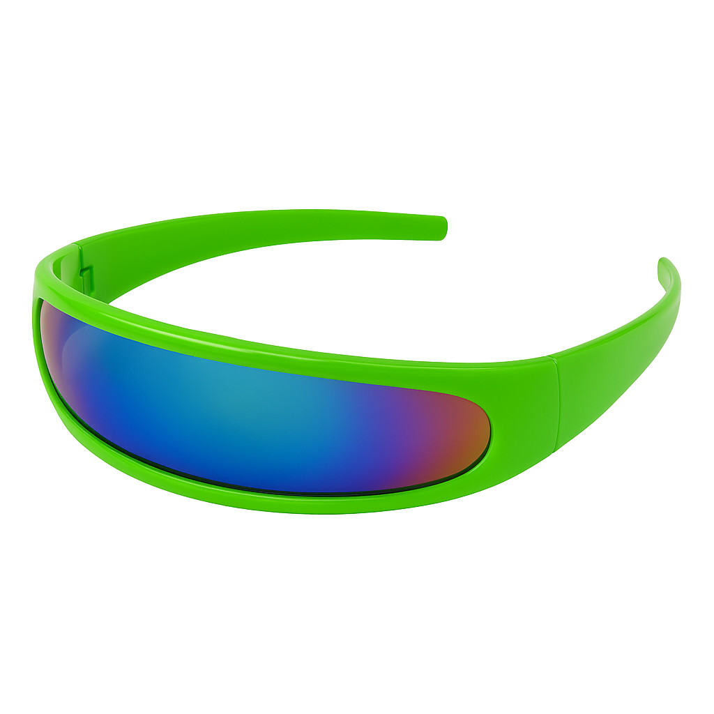 Retro Futuristic 1980’s Disco Wrap Around Space Sunglasses 8964