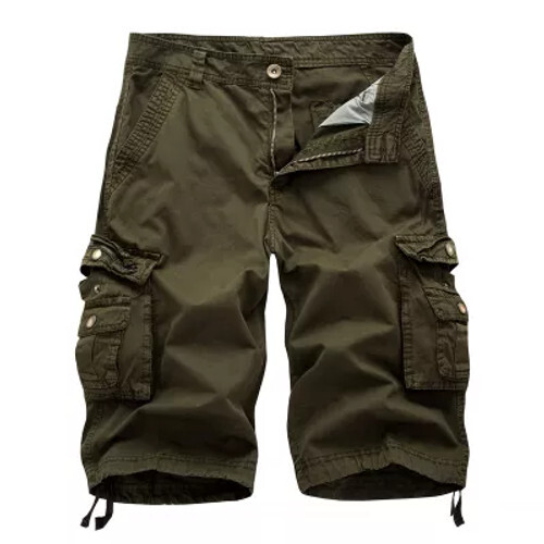 Men’s Cargo Shorts Casual Solid Multi-Pocket, Color Options