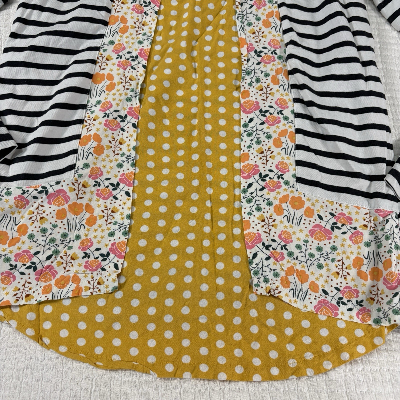 Matilda Jane Joanna Gaines Top Big Girls Tween 14 Harvest Days Striped Floral