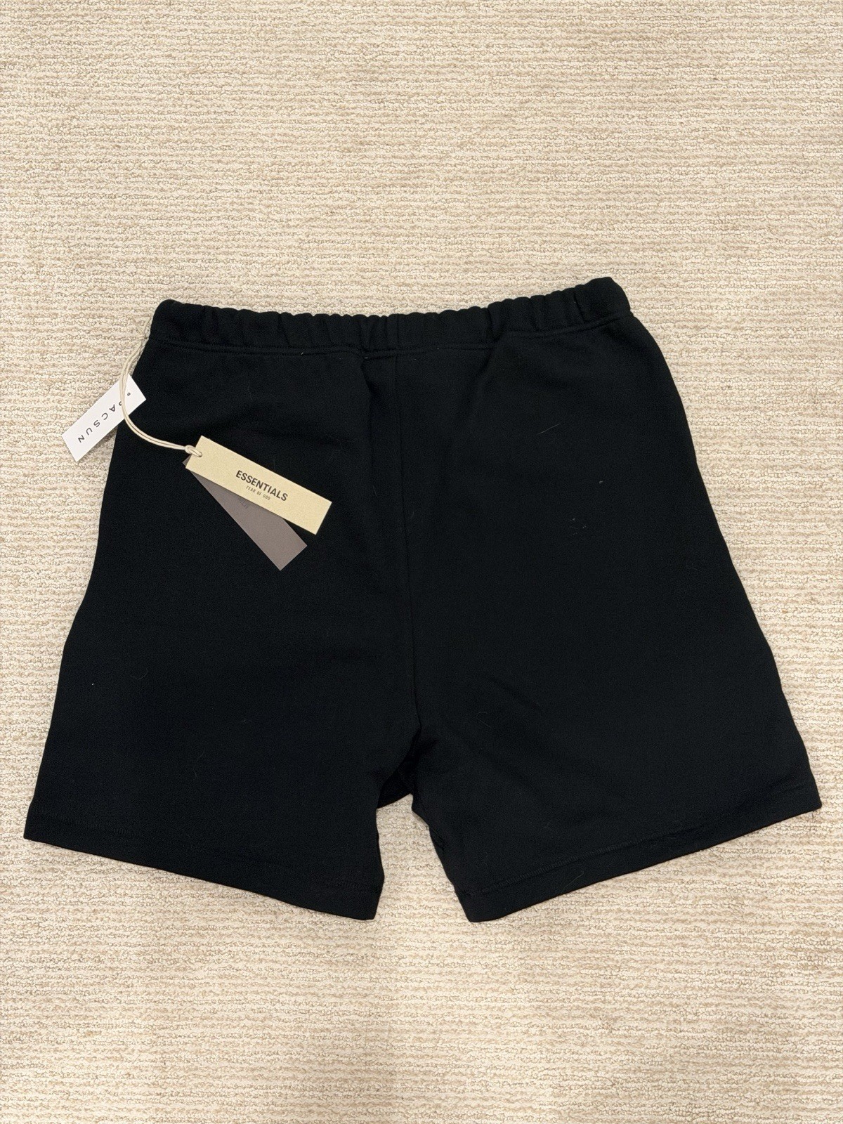 Essentials Fear of God Men’s Black Sweat Shorts Drawstring Pockets M