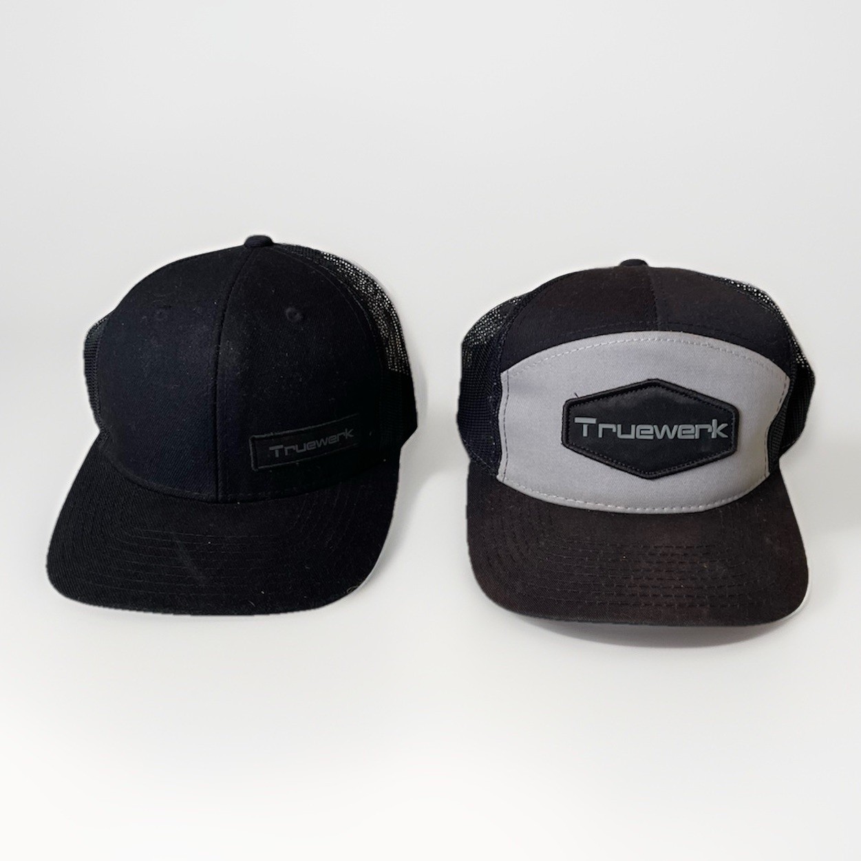 bundle of 2 Truewerk Hats Snapback Black high performance workwear