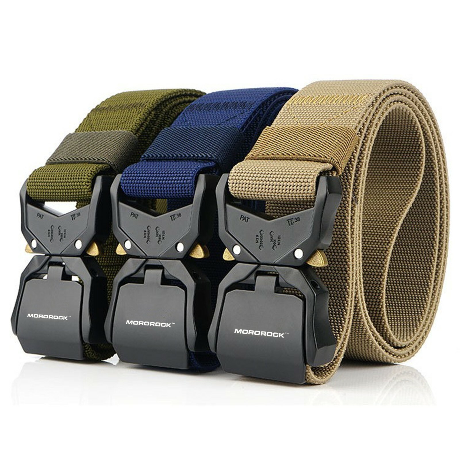 2022 Adjustable Alloy Buckle Military Tactical Belt Nylon Rigger Waistband Belt