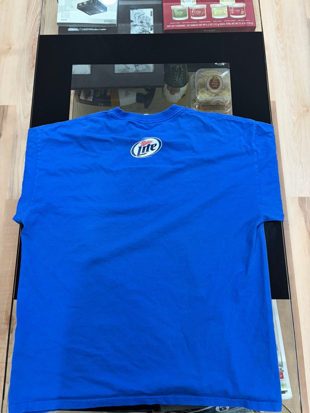 Gildan Ultra Cotton Men’s Blue Miller Lite “Get the Team Together” Tee XL