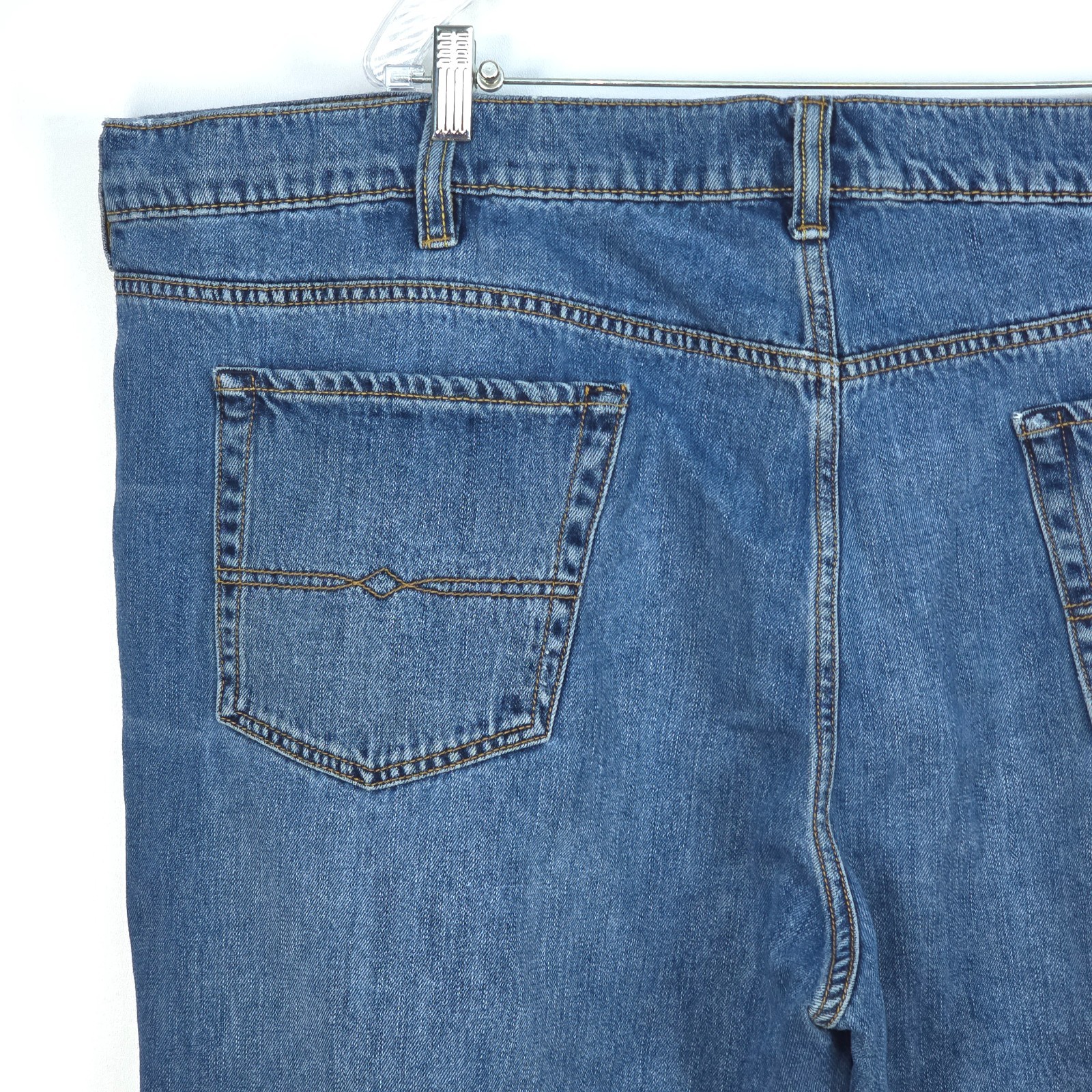 Lucky Brand Athletic Fit Jeans Mens 48×28 (48×30) Whiskers Medium Wash Faded