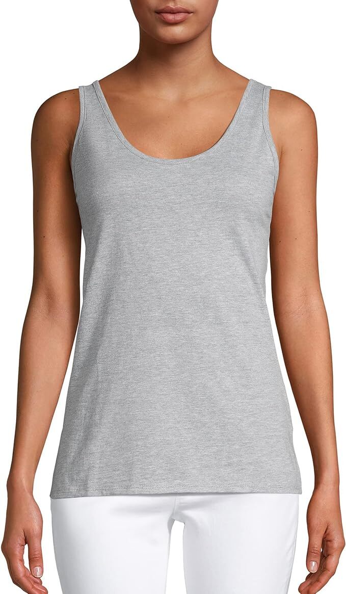 Hanes Scoop Neck Tank Top Sleeveless Lightweight Essential Women