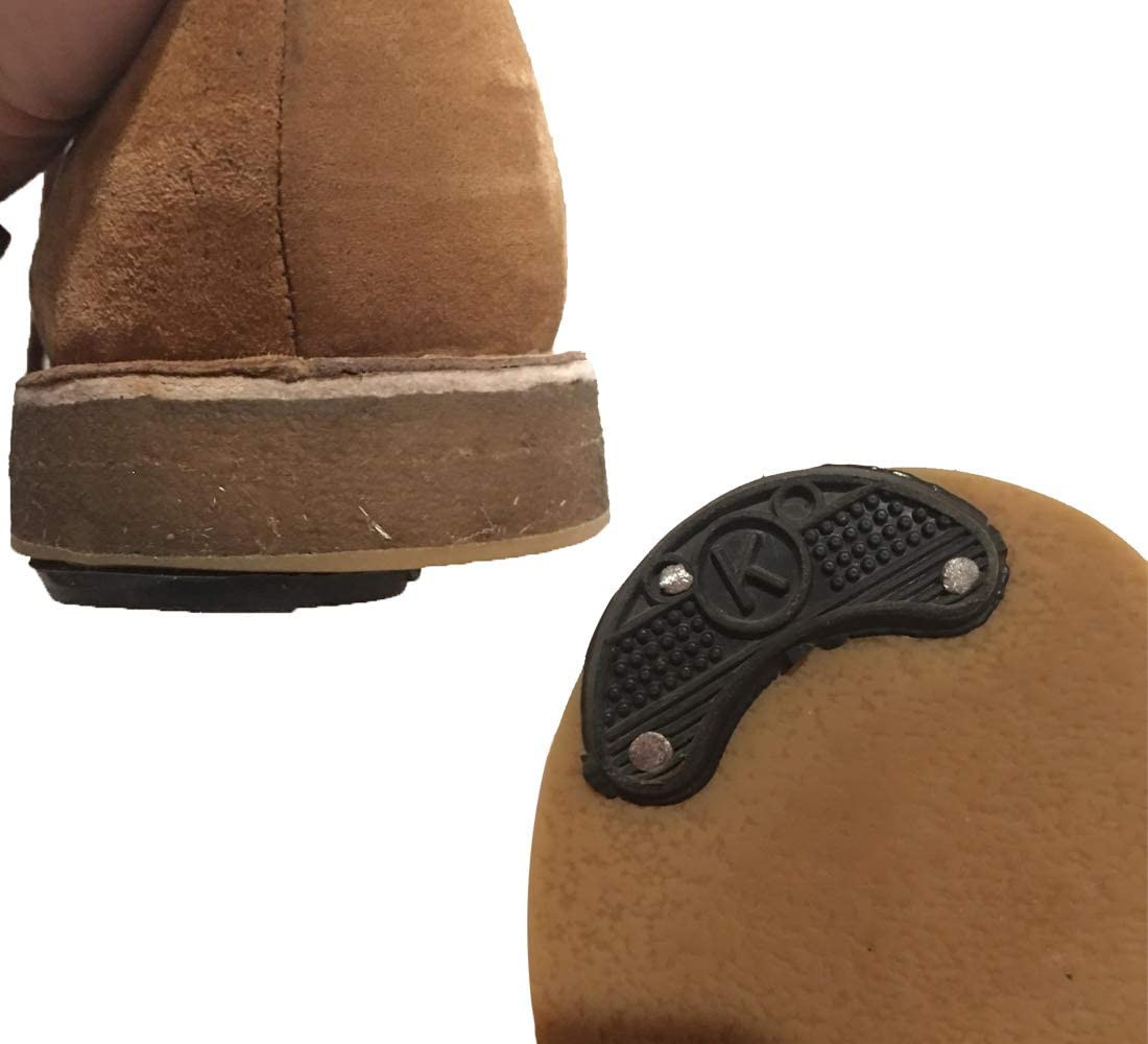 Heel Plates 30 PCS Rubber Shoes Heel Taps Tips Repair Pad Replacement for Boots