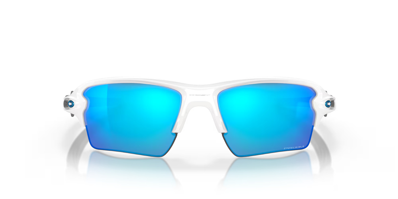 NEW* Oakley FLAK 2.0 XL WHITE Polished w PRIZM Sapphire Sunglass OO9188-94