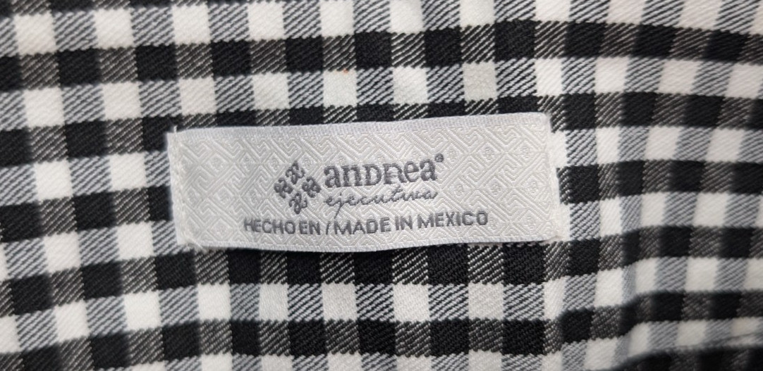 Andrea Women’s Pants Size 7 Black White Plaid Gingham Skinny Stretch