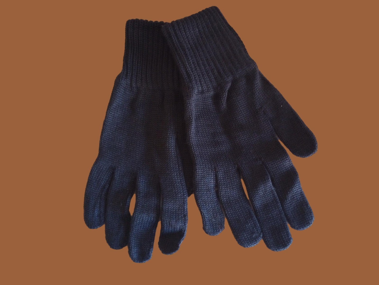 EAST GERMAN MILITARY ISSUE NAVY WOOL GLOVES COLD WEATHER NVA