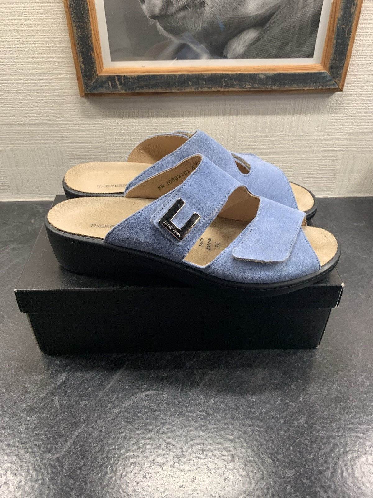 Theresia M. Aloe Vera Gloria Blue Sandals