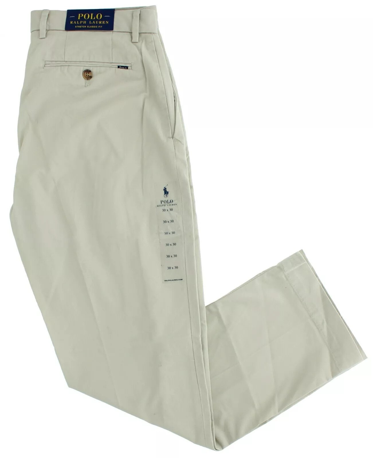 Polo Ralph Lauren Dress Pants Stretch Classic Fit, 5 Pocket Cotton Blend Pant