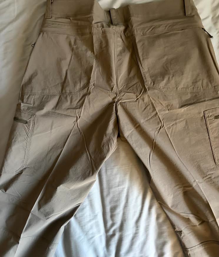 L.L.Bean Men’s Cresta Hiking Pants 38X36 Nylon Stretch Outdoor Cargo Pants