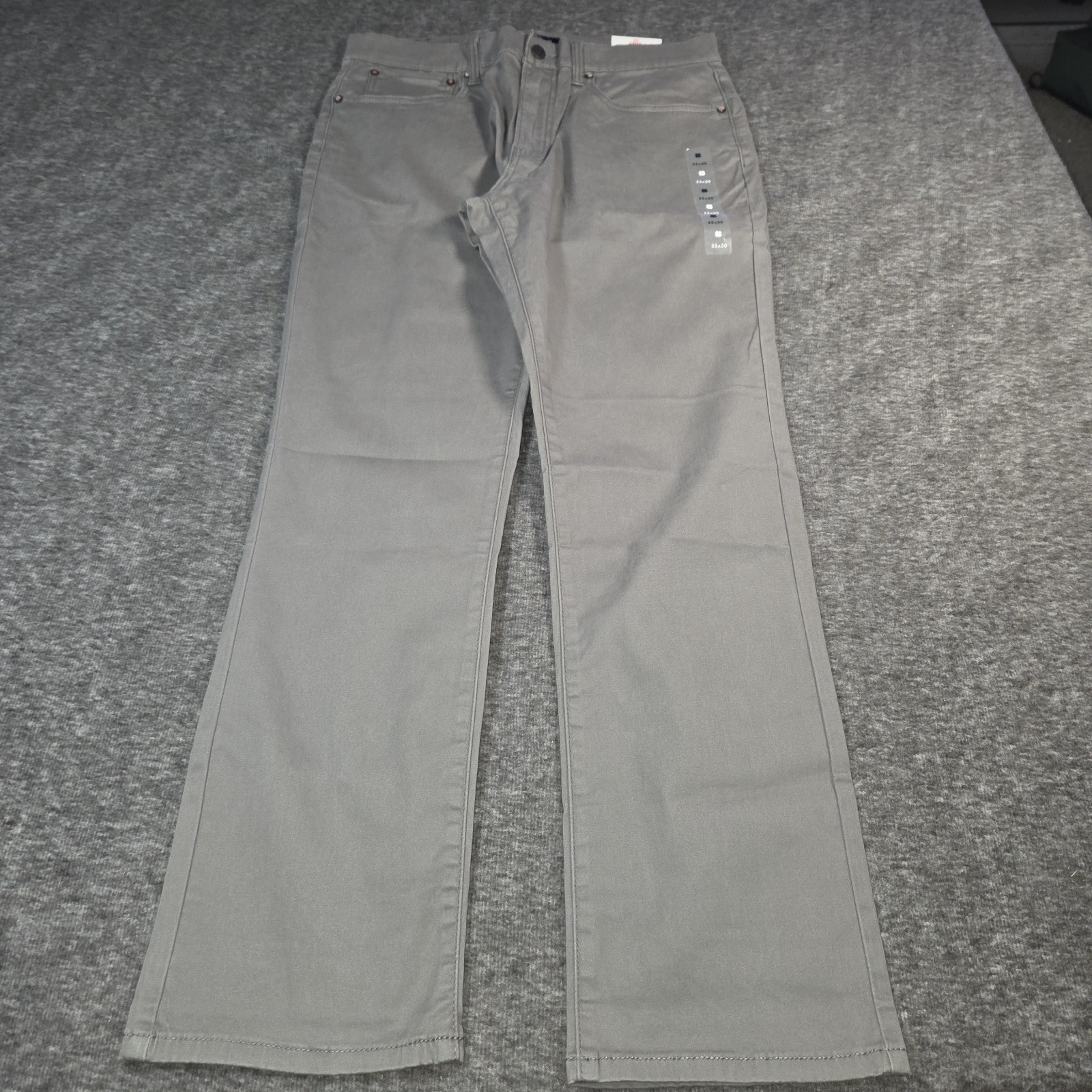 LUCKY BRAND PANTS JEANS 223 Straight Stretch Gray Mens Size 33×30 – $99 NEW